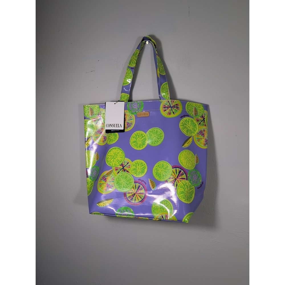 Consuela Tote Bag Citrus Print Shopper Handbag tote New